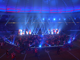 Stadium lighting effect