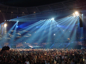 Stadium lighting effect